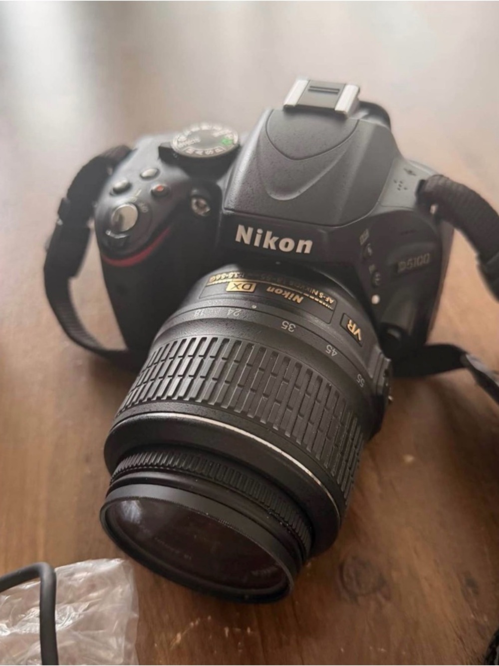 Nikon Black DSLR Camera with Black 18-55mm VR Lens